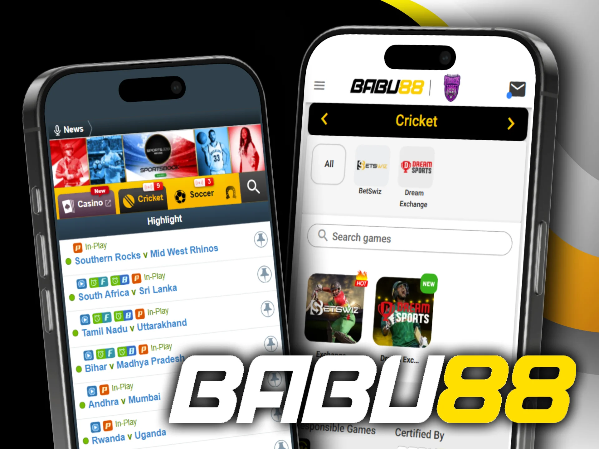 Engage in cricket betting through the Babu88 app.