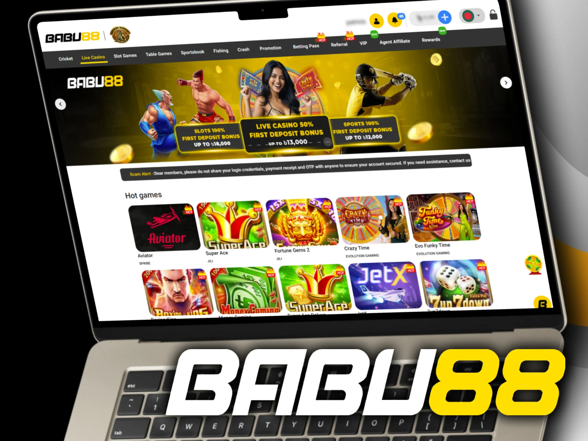 Characteristics of the Babu88 Live Casino Interface.