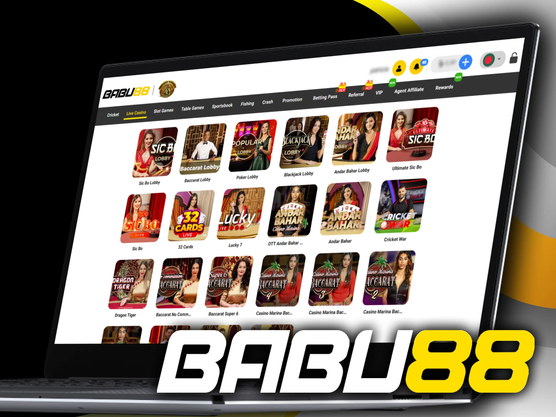 Security and equality in Babu88 live casino.