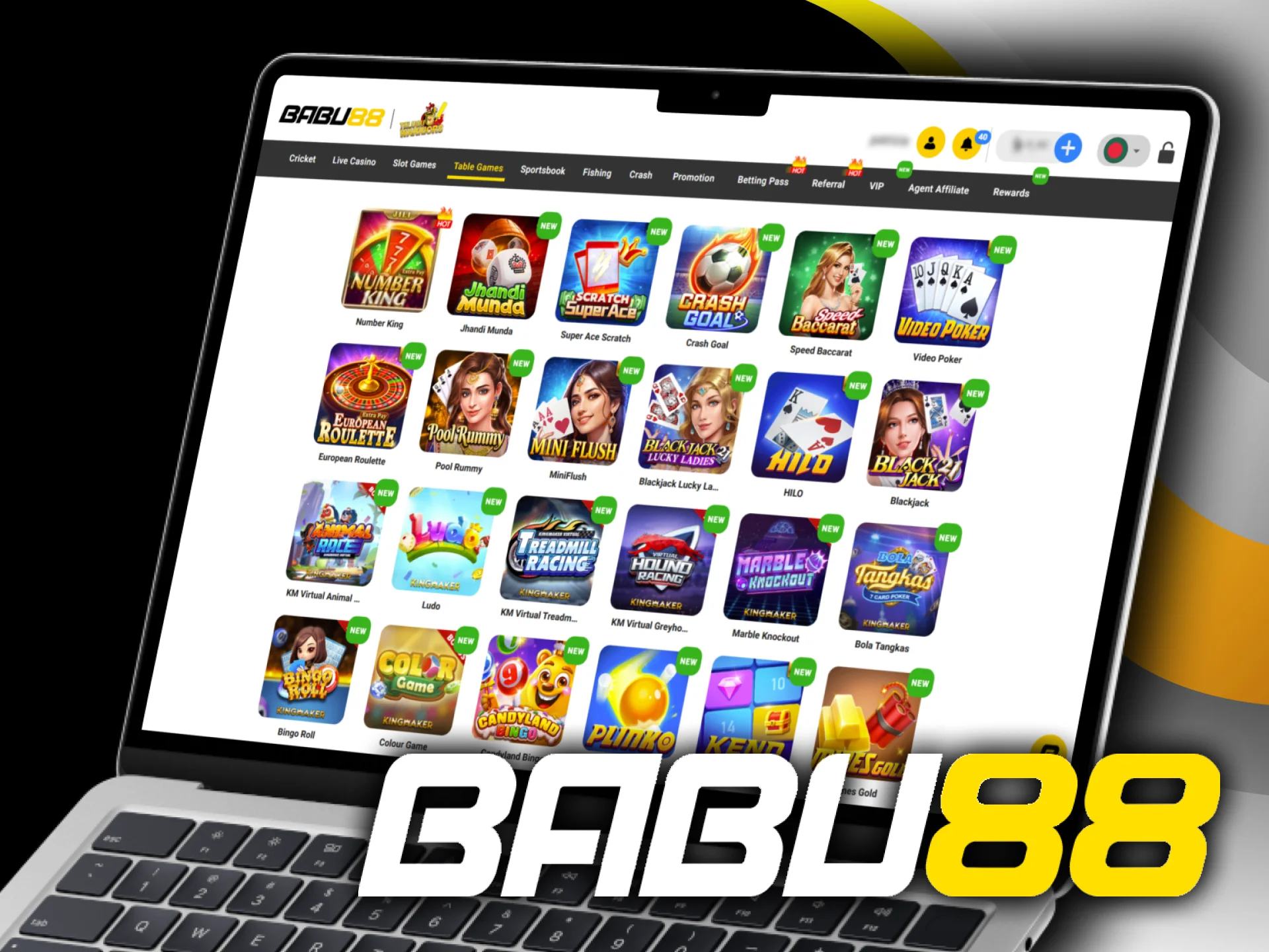 Babu88 offers a wide selection of popular table game variations.